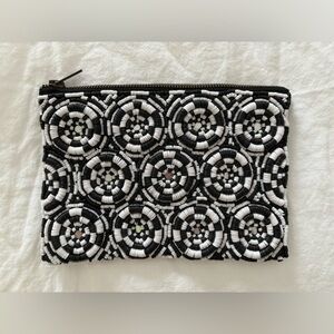 Anthropologie Black & White clutch